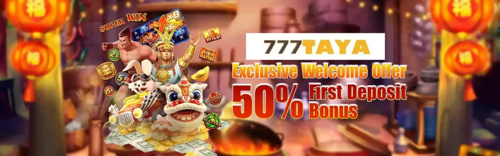 777taya 50% first deposit bonus