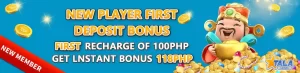 First deposit bonus P118